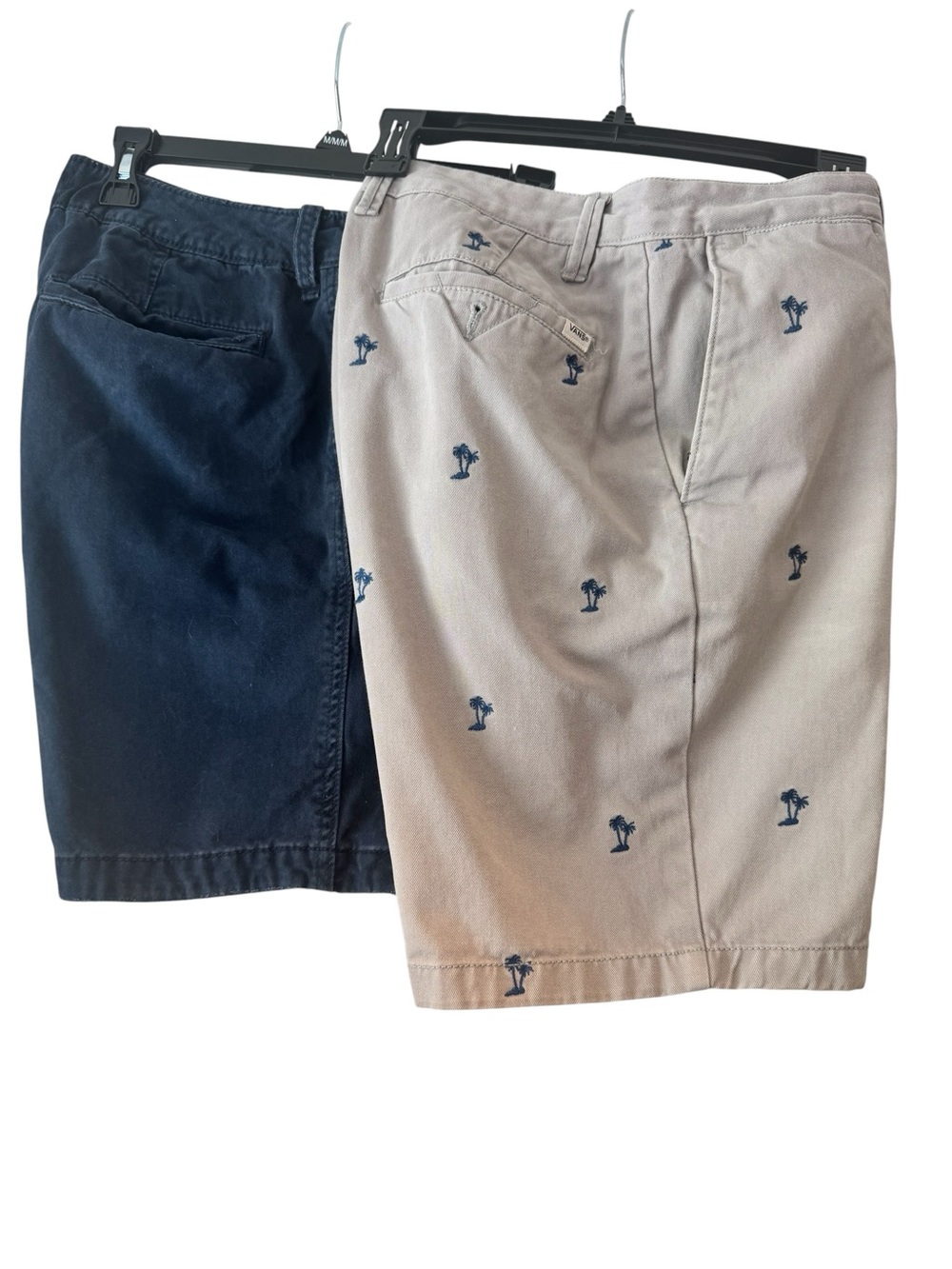 2 pair of Men's Cotton Twill Shorts by Hollister and Vans, sizes 30, 31